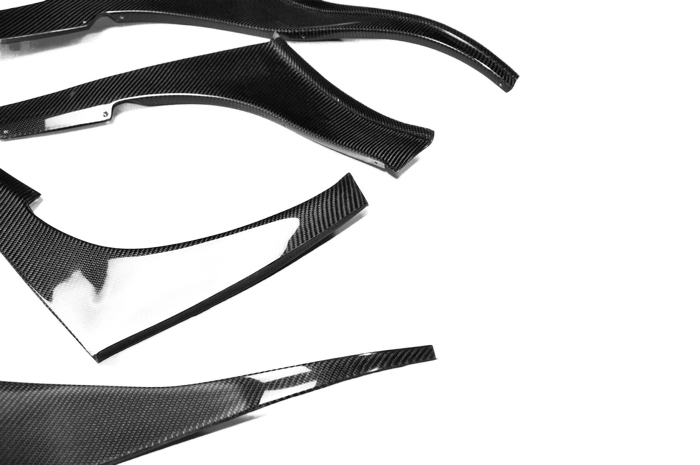 Nissan Skyline R32 GTR TBO Style Front Canards 1989-1993 Kazento Carbon Parts 车身侧板
