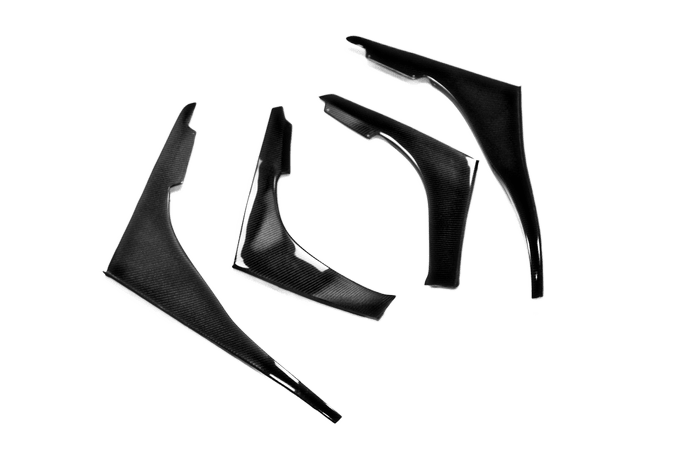 Nissan Skyline R32 GTR TBO Style Front Canards 1989-1993 Kazento Carbon Parts 车身侧板