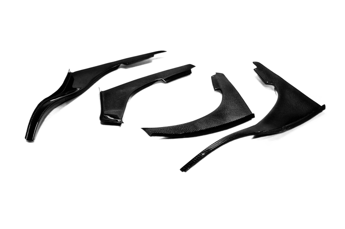 Nissan Skyline R32 GTR TBO Style Front Canards 1989-1993 Kazento Carbon Parts 车身侧板