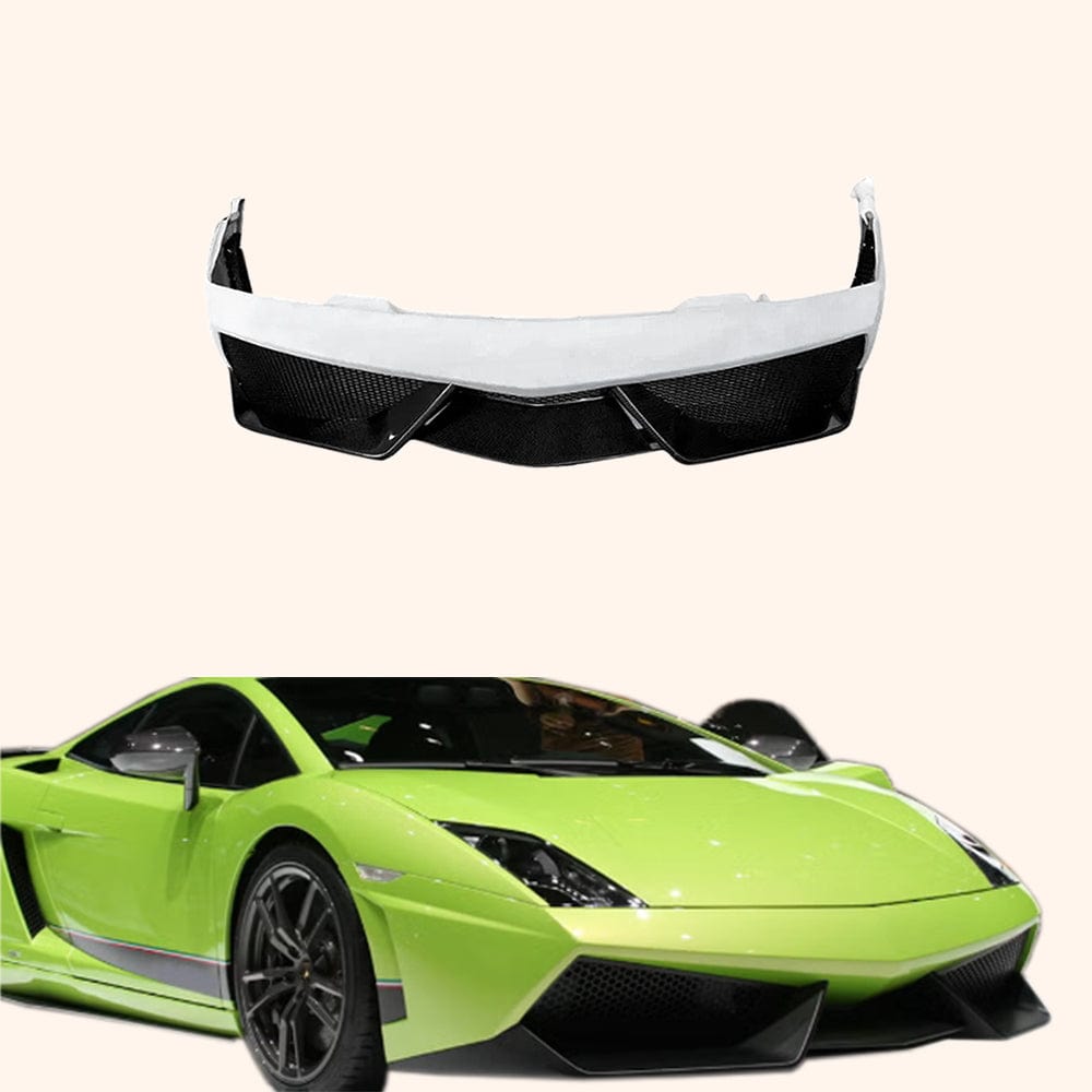 Partial Carbon Front Bumper For Lamborghini Gallardo LP550 LP560 LP570 Kazento Carbon Parts Partial Carbon Fiber LP550-FB-570-PCF