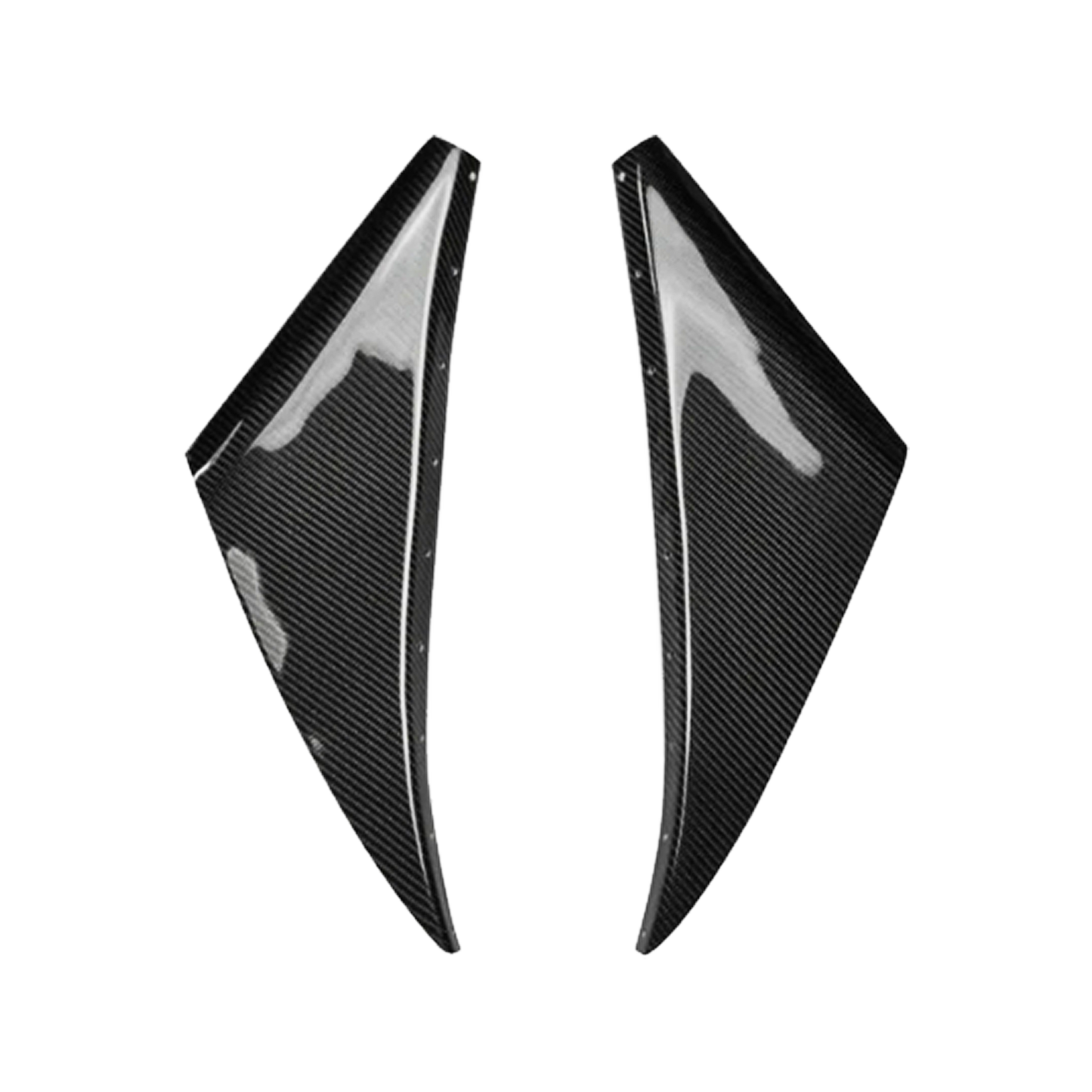 For 93-98 Supra MK4 JZA80 KZ Style Carbon Fiber Front Bumper Canards 2pcs - Kazento Carbon Parts