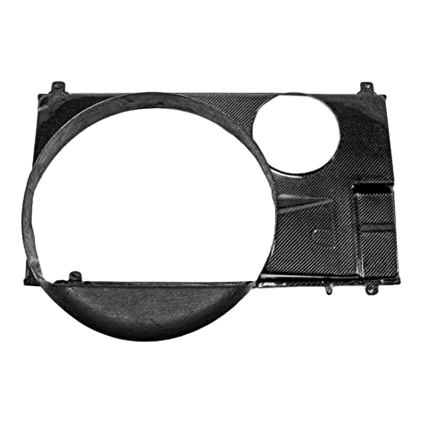 For 93-98 Supra MK4 JZA80 Carbon Fiber Fan Style Front Engine Cooling Shroud - Kazento Carbon Parts
