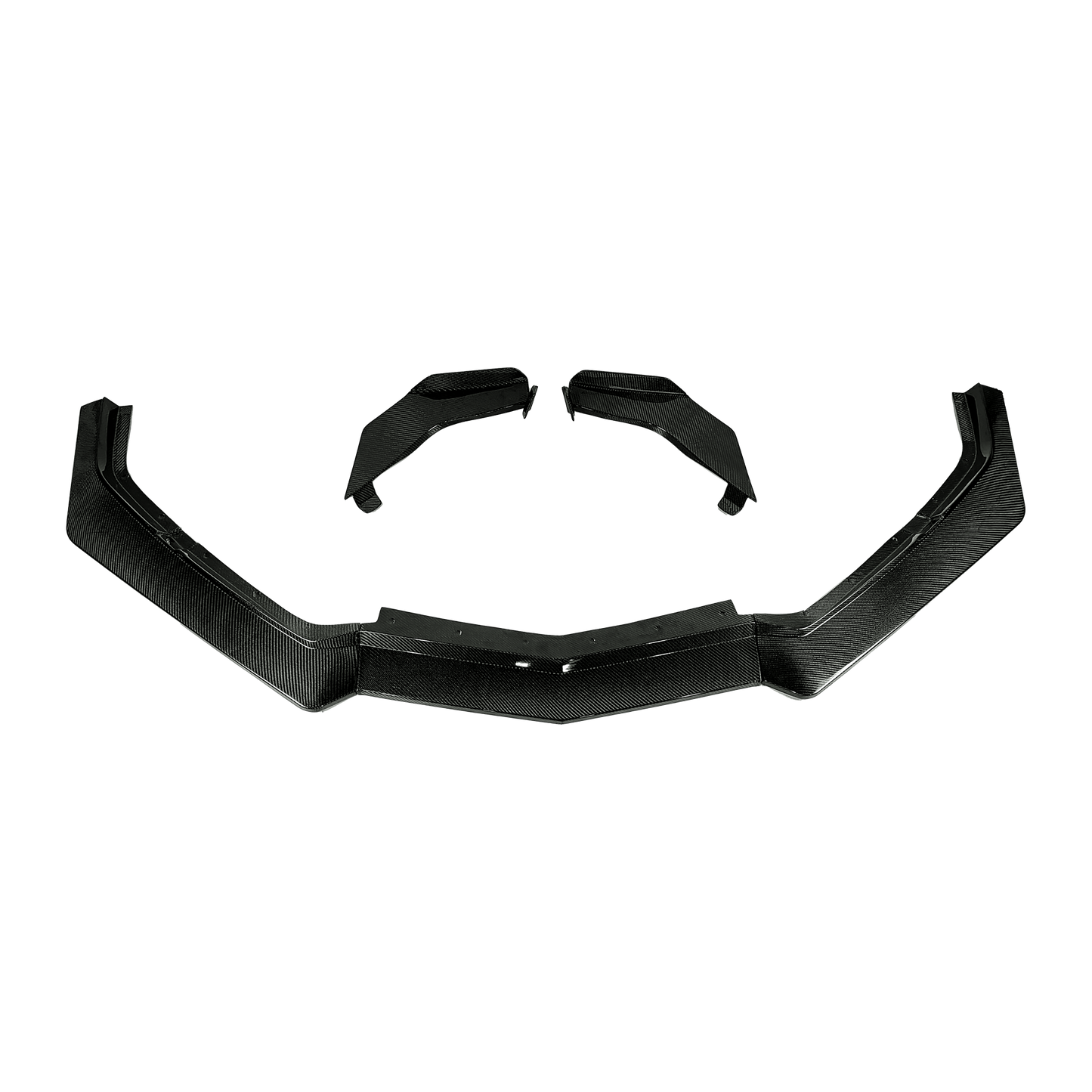Chevrolet Corvette C8 2 Door 20-24 Carbon Front Bumper Lip 5pcs