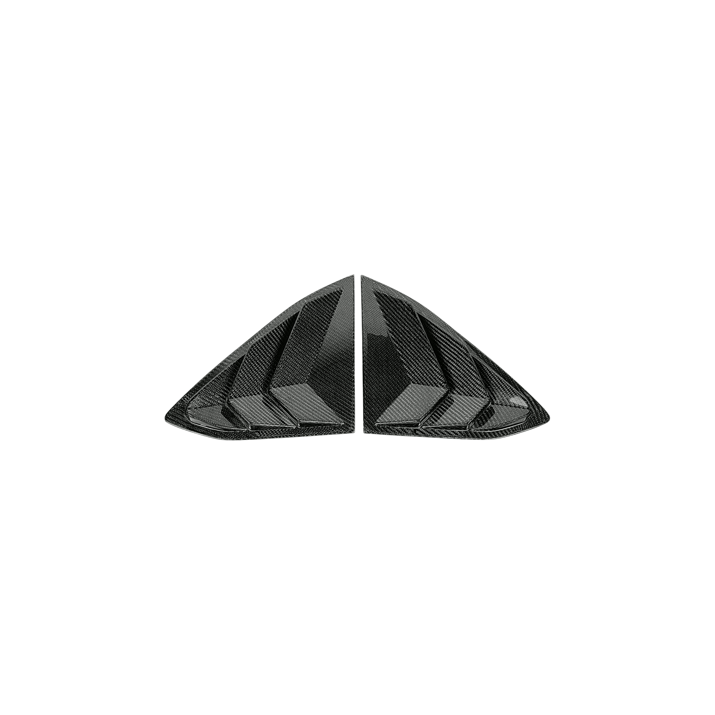 Chevrolet Corvette C8 2 Door 2020-24 Carbon Fiber Window Louvers