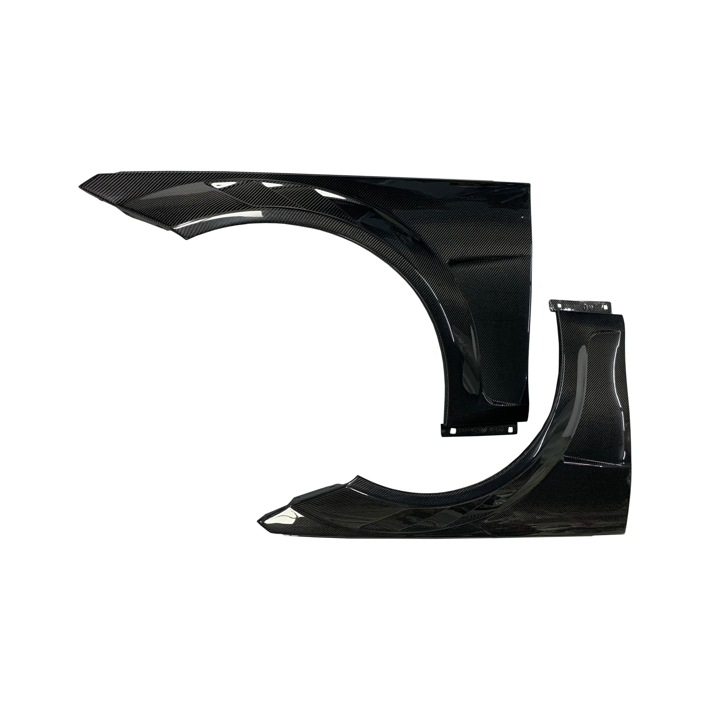 For Mercedes Benz C Class W204 4 Door 08-14 ADL Vented Dry Carbon Front Fender - Kazento Carbon Parts