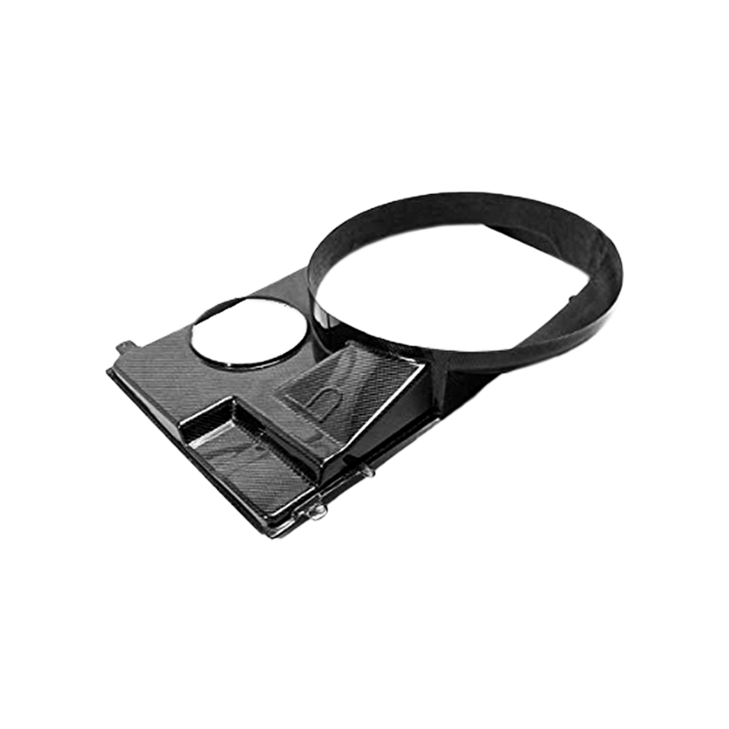For 93-98 Supra MK4 JZA80 Carbon Fiber Fan Style Front Engine Cooling Shroud - Kazento Carbon Parts