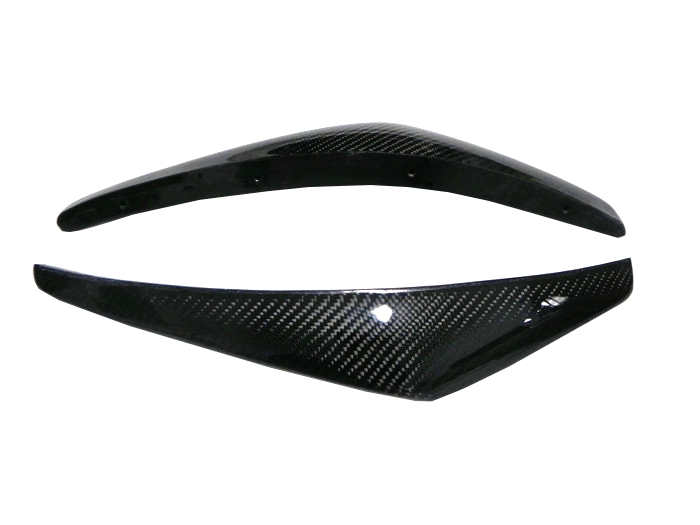 Kazento For Nissan Z33 350Z 2003-08 NIS 2 Carbon Fiber Front Bumper Canard Splitter Pair - Kazento Carbon Parts