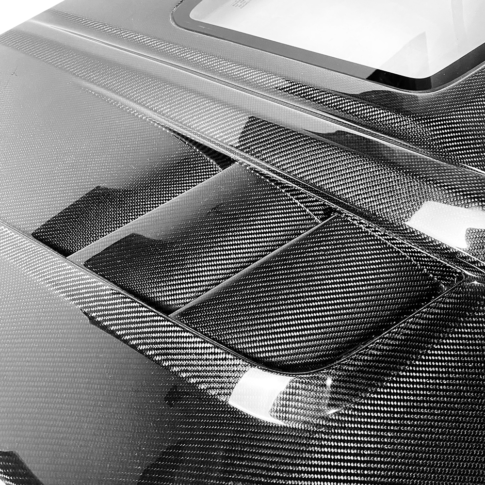 Infiniti G25/G35/G37/Q40 Coupe Clear Glass Front Vented Hood Bonnet 2008-2013