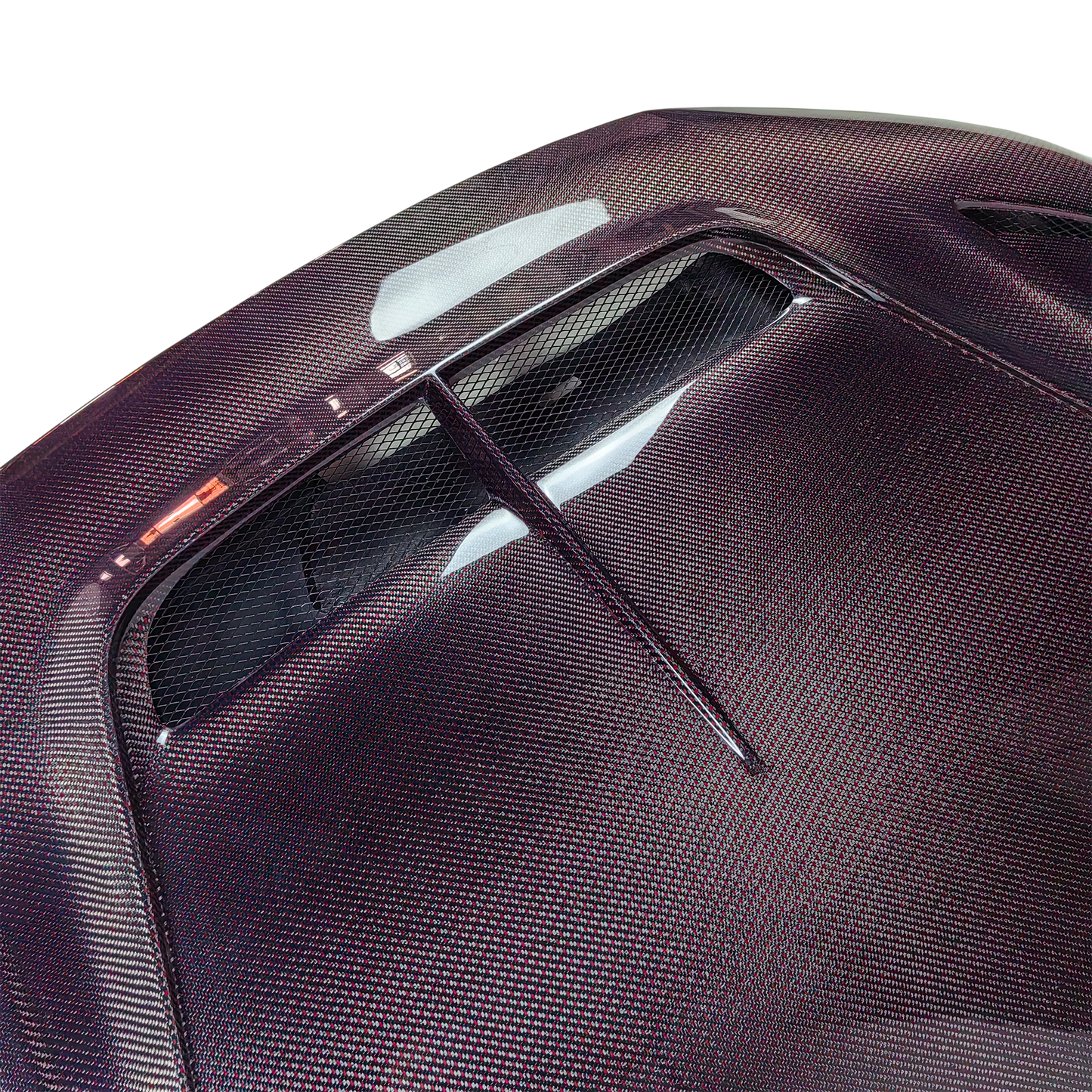 Honda Civic FL5 Type R Red Carbon Fiber Vented Cooling Hood Bonnet