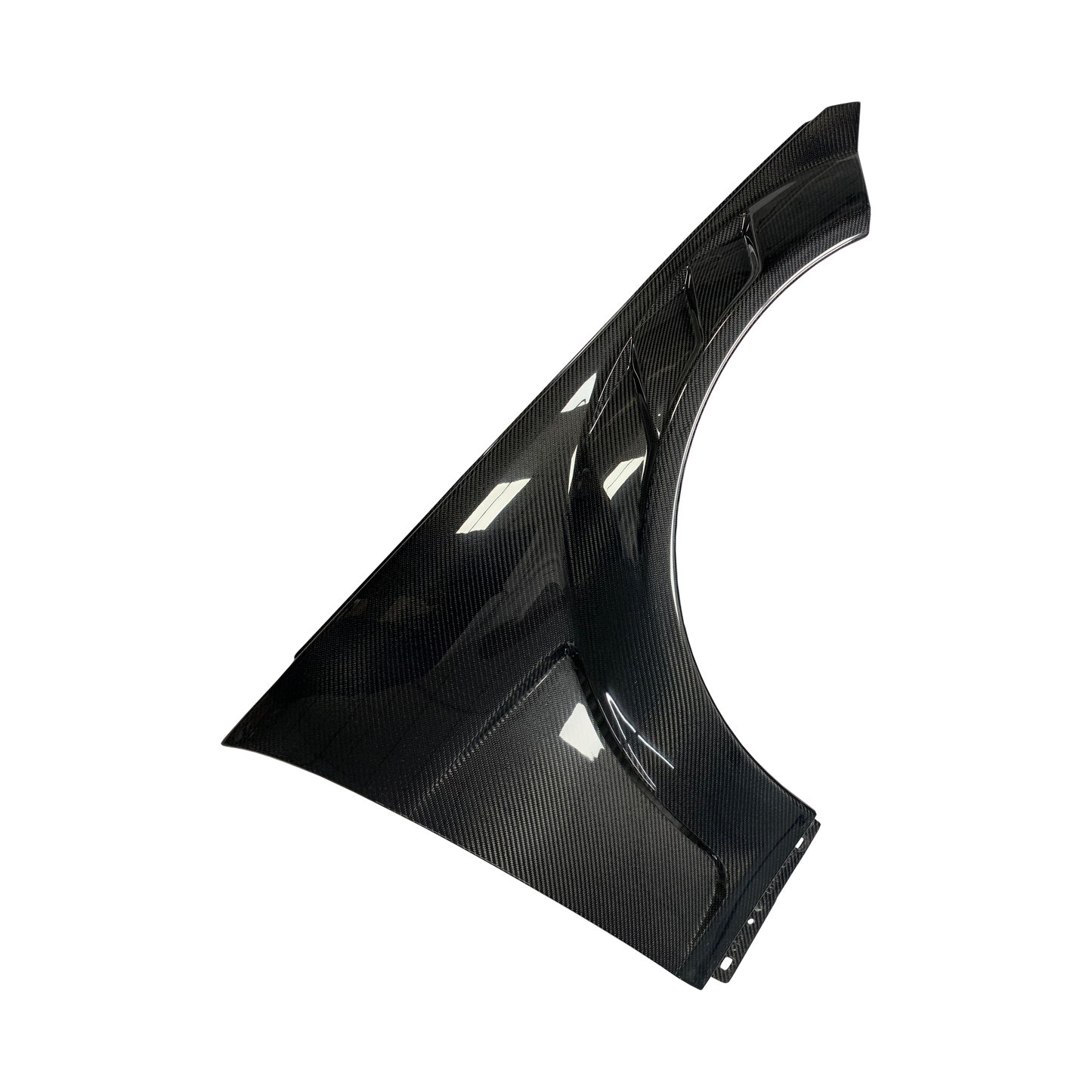 For Mercedes Benz C Class W204 4 Door 08-14 ADL Style Vented Carbon Front Fender - Kazento Carbon Parts