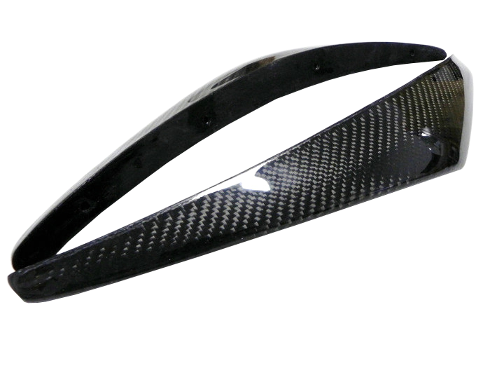 Kazento For Nissan Z33 350Z 2003-08 NIS 2 Carbon Fiber Front Bumper Canard Splitter Pair - Kazento Carbon Parts