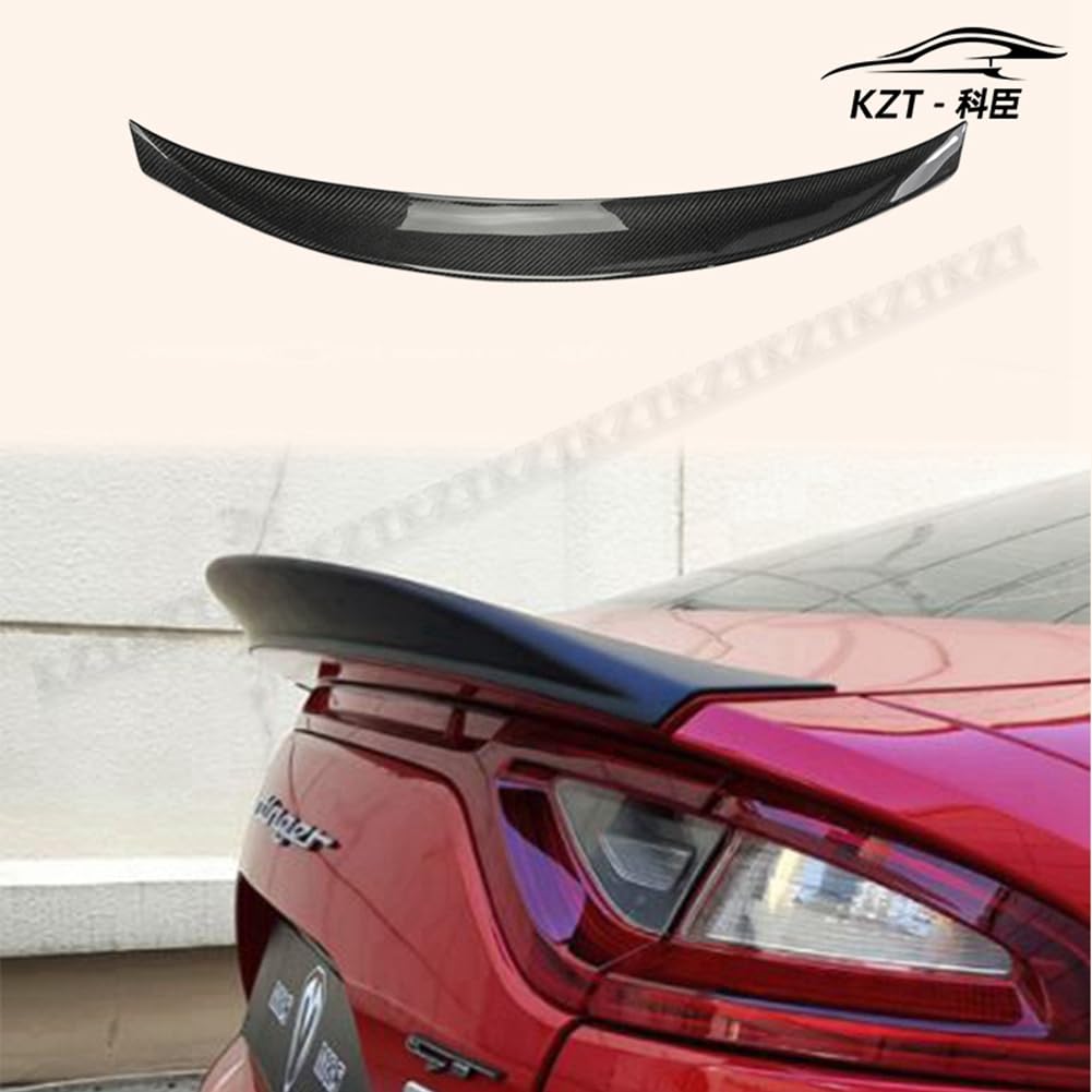Rear Trunk Boot Lip Wing For Kia Stinger Type G Spoiler Carbon Fiber Car Body Kit Kazento Carbon Parts 车身侧板 STINGER-RS-G-CF