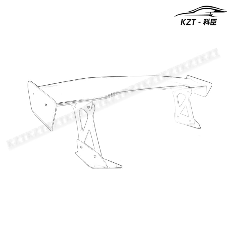 Rear Trunk Spoiler For Mitsubishi Evo 10 Vrs Style Gt Wing Fiber Glass Universal Wing For Car Vehicle Body Parts Kits