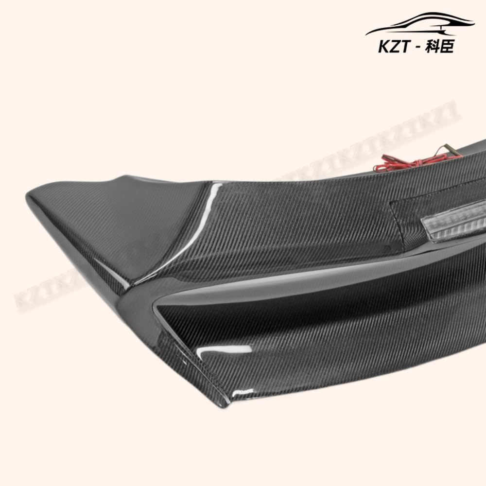 Rear Trunk Spoiler For Nissan 09 Onwards 370Z Z34 Am Style Rear Wing (With Brake Lights) Carbon Fiber Car Body Parts Kits Kazento Carbon Parts 车身侧板 370Z-RS-AM-CF