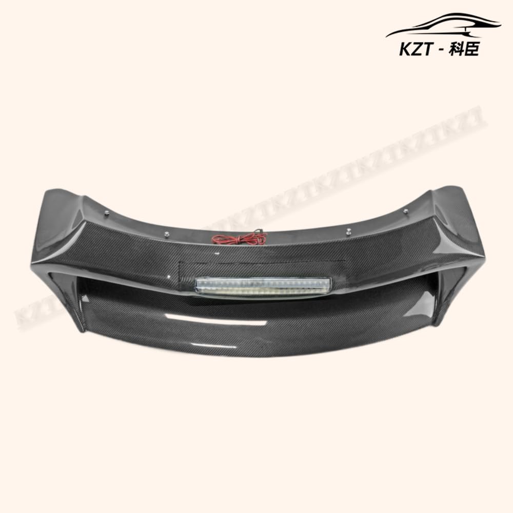 Rear Trunk Spoiler For Nissan 09 Onwards 370Z Z34 Am Style Rear Wing (With Brake Lights) Carbon Fiber Car Body Parts Kits Kazento Carbon Parts 车身侧板 370Z-RS-AM-CF