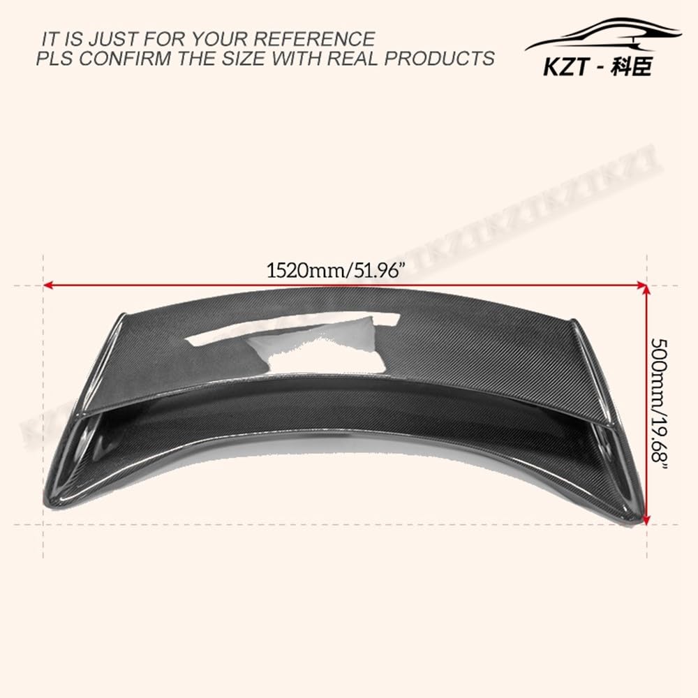 Rear Trunk Spoiler For Nissan 09 Onwards 370Z Z34 Am Style Rear Wing (With Brake Lights) Carbon Fiber Car Body Parts Kits