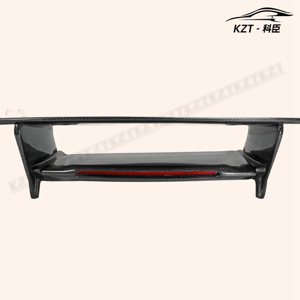 Rear Trunk Spoiler Wing For Nissan GTR R35 NIS Style Spoiler (Included Lights) Carbon Fiber Car Body Kit Kazento Carbon Parts 车身侧板 R35-RS-NIS-TYPEC-CF