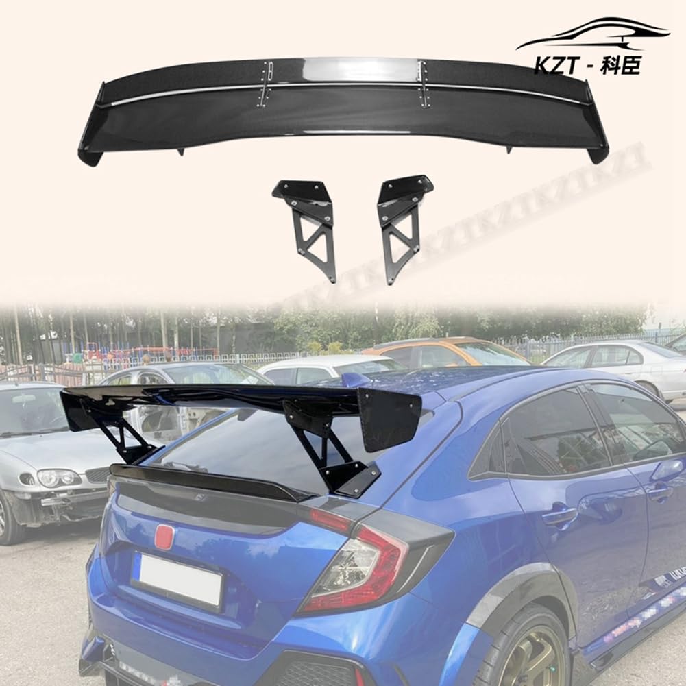 Rear Wing For Honda Civic FK7 FK8 VTX5 Style Rear GT Spoiler Carbon Fiber Car Body Kit Kazento Carbon Parts 车身侧板 FK8-RS-GT-VTX5&-CF