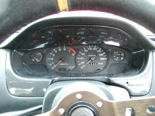 Silvia S14 S14A Cluster Surround Cover (RHD Only) 1993-1998 Kazento Carbon Parts