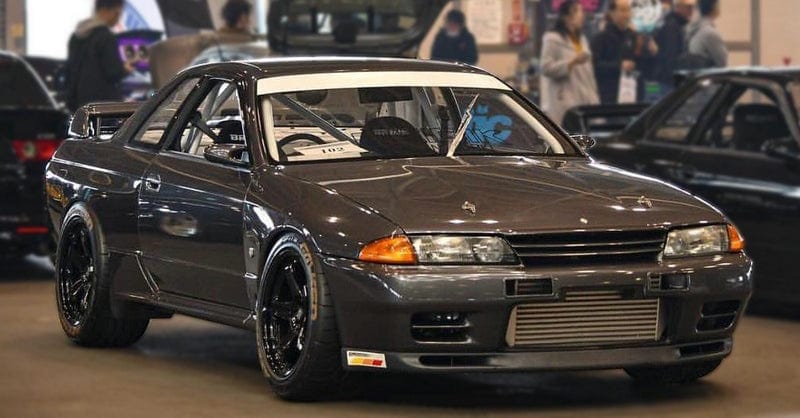 Skyline R32 GTR OE Style Front Bumper Bonnet Hood 1989-1993 Kazento Carbon Parts Bonnets/Hoods