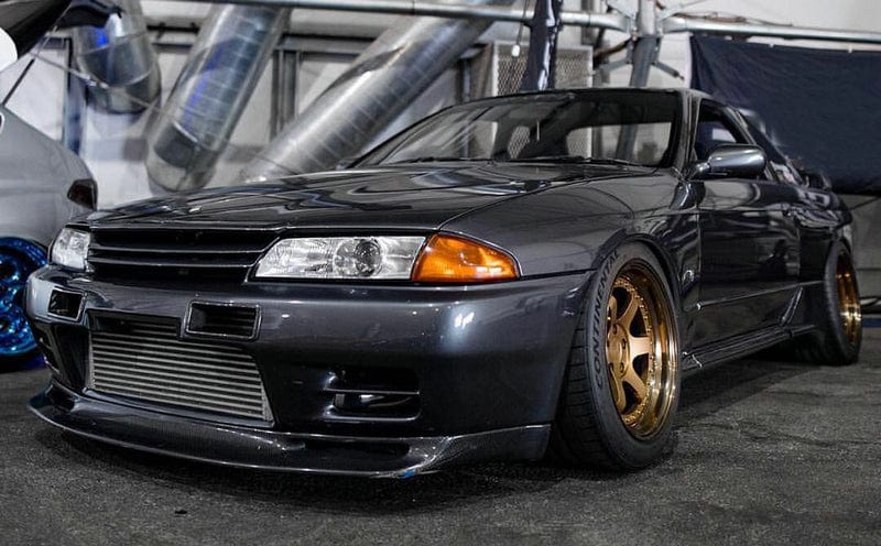Skyline R32 GTR OE Style Front Bumper Bonnet Hood 1989-1993 Kazento Carbon Parts Bonnets/Hoods