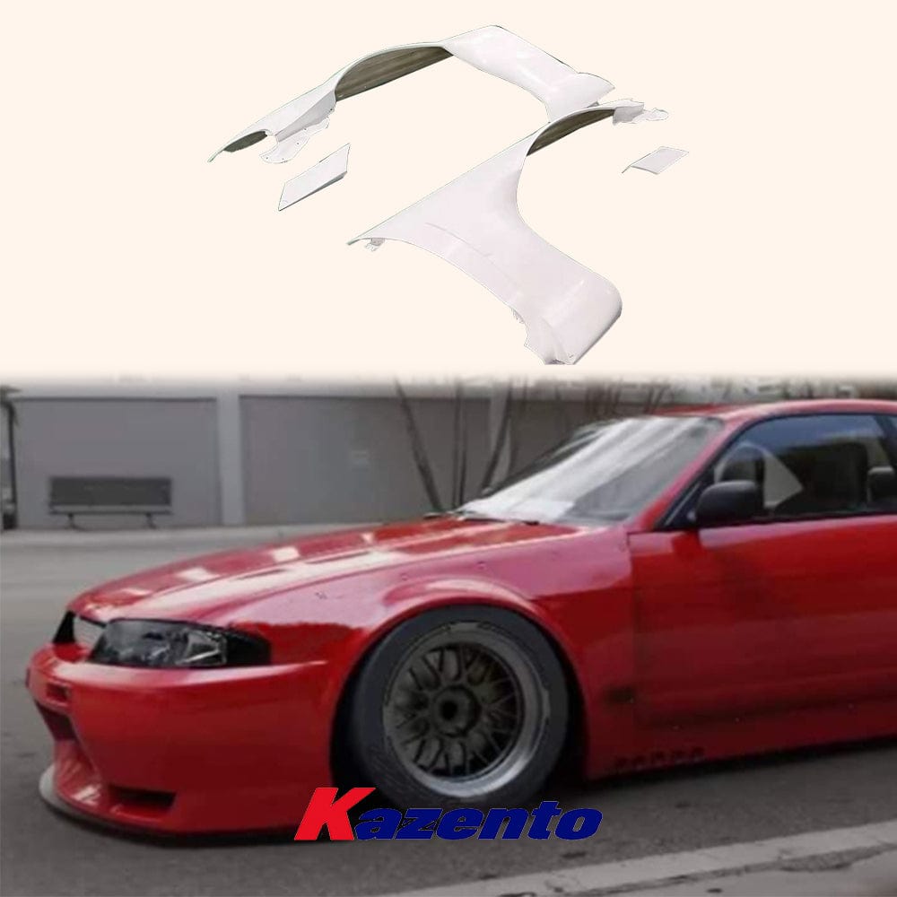 Skyline R33 GTR RB Type Front Fender 1995-1998 Kazento Carbon Parts 车身侧板