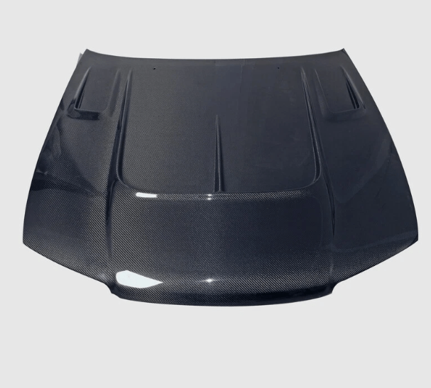 Skyline R33 GTS Front Vented Cooling Hood 1995-1998 Kazento Carbon Parts Bonnets/Hoods Carbon Fiber R33GTS-HOOD-V2-CF