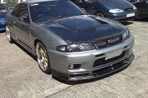 Skyline R33 GTS Spec-1 GTR Style Front Grill 1995-1996 Kazento Carbon Parts 车身侧板