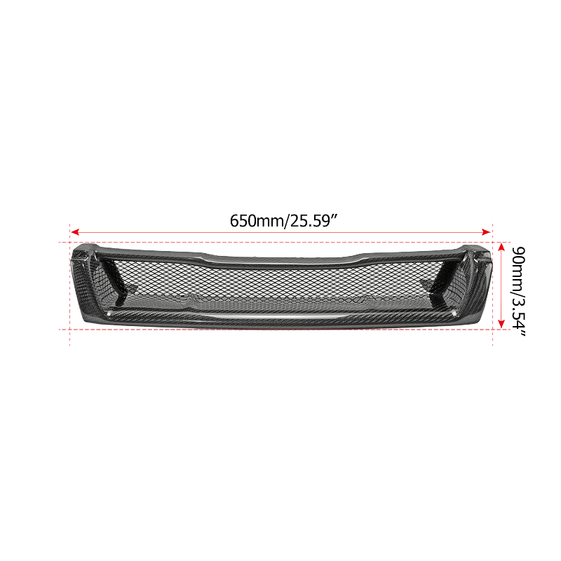 Skyline R33 GTS Spec-1 GTR Style Front Grill 1995-1996 Kazento Carbon Parts 车身侧板