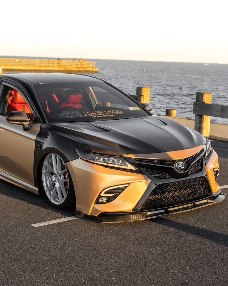 Toyota Camry XV70 8th Gen Front Vented Cooling Hood Bonnet 2018-2024 Kazento Carbon Parts Bonnets/Hoods