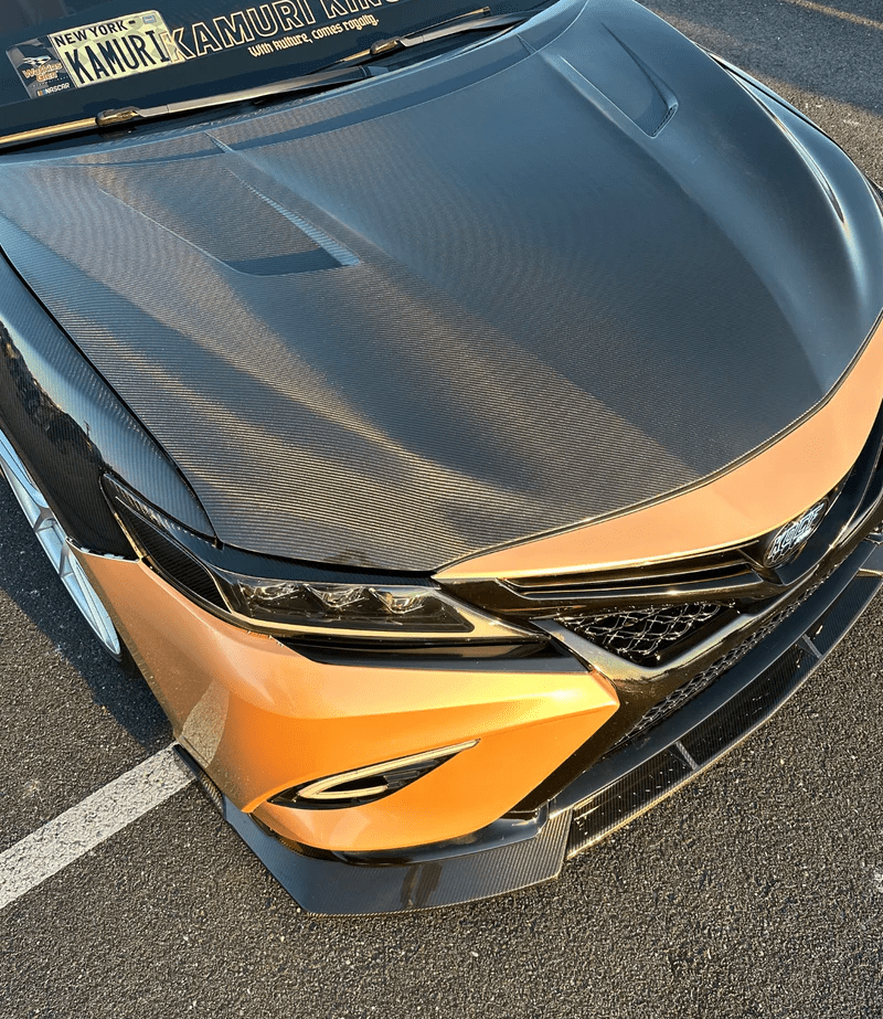 Toyota Camry XV70 8th Gen Front Vented Cooling Hood Bonnet 2018-2024 Kazento Carbon Parts Bonnets/Hoods
