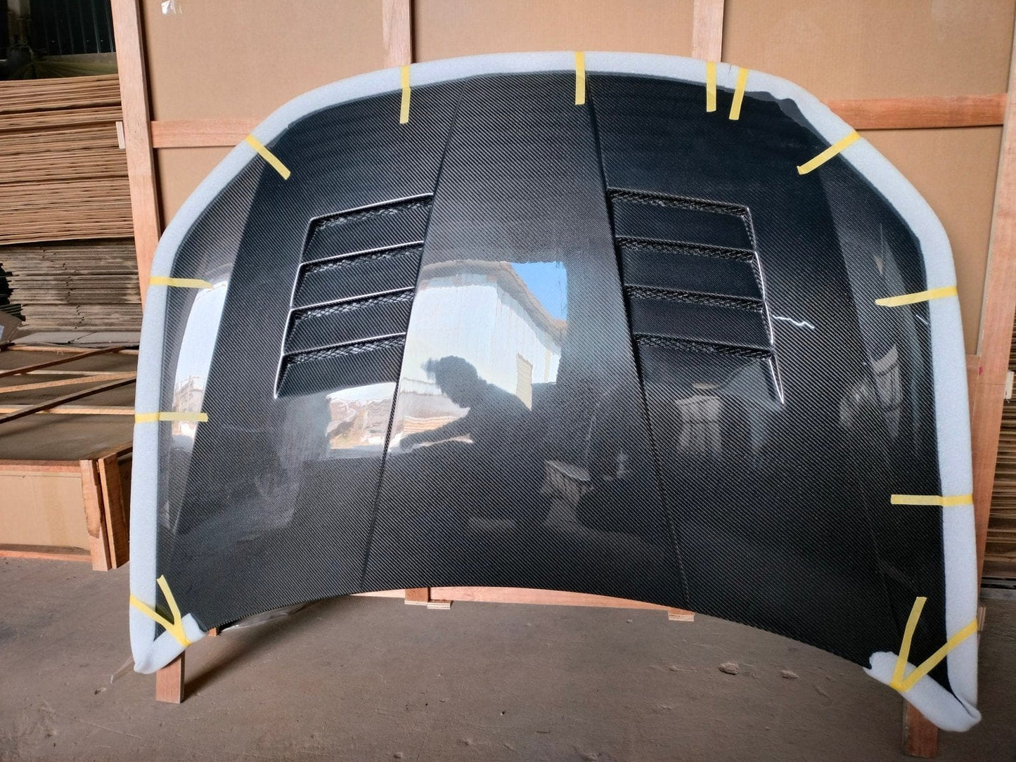VOLKSWAGEN GOLF MK6 GTI R AM Style Vented Hood Bonnet 2008-2012