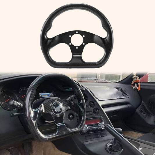 UNIVERSAL Flat Type Steering Steering Wheel Racing Dry Carbon