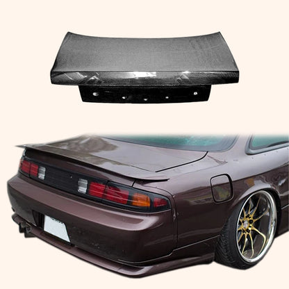 Carbon OEM Style Trunk without Brake Light Hole For Nissan S14 Zenki S14A Kouki