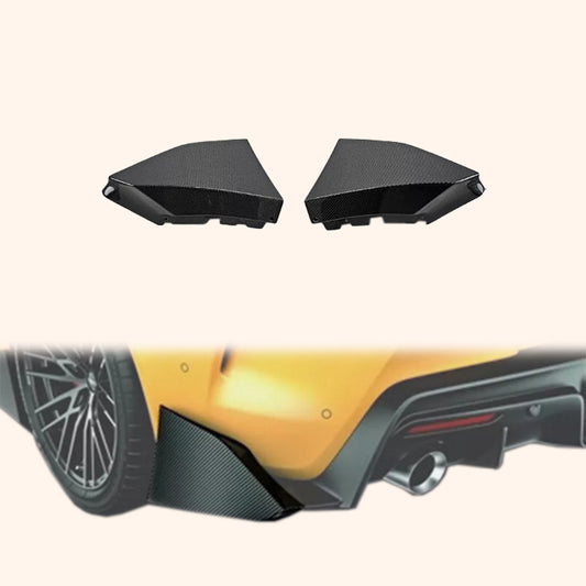 For Toyota 19+ Supra A90 T Type Carbon Fiber Rear Spats Body Kit Fins Pair - Kazento Carbon Parts
