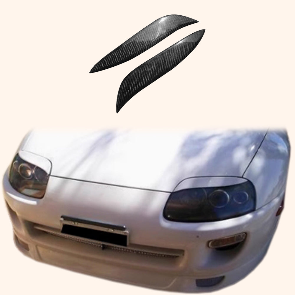 For 93-98 Supra MK4 JZA80 KZ Style Carbon Fiber Eyebrow Body Kit Pair 2pcs - Kazento Carbon Parts