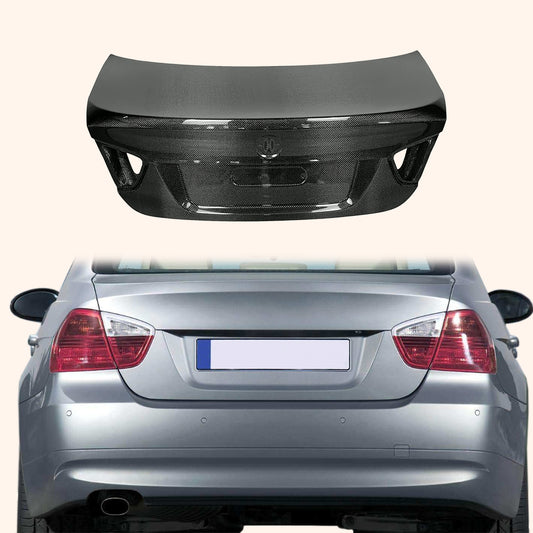 BMW E90 3 Series Sedan 05-08 Only Ducktail Style Carbon Rear Trunk