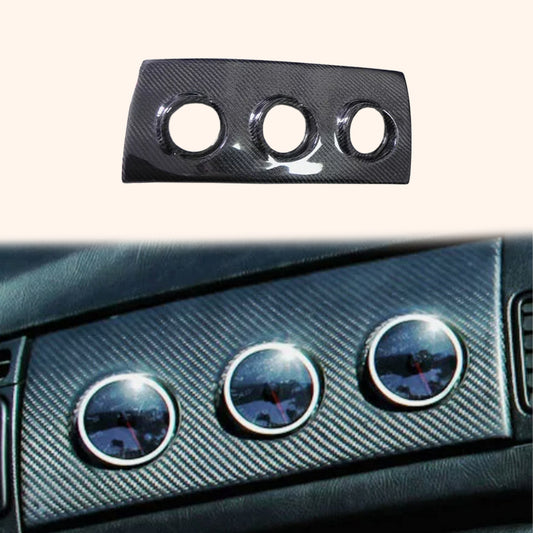 For 93-98 Supra MK4 JZA80 KZ Style Carbon Glove Box Triple Gauge Pod(60mm) RHD - Kazento Carbon Parts