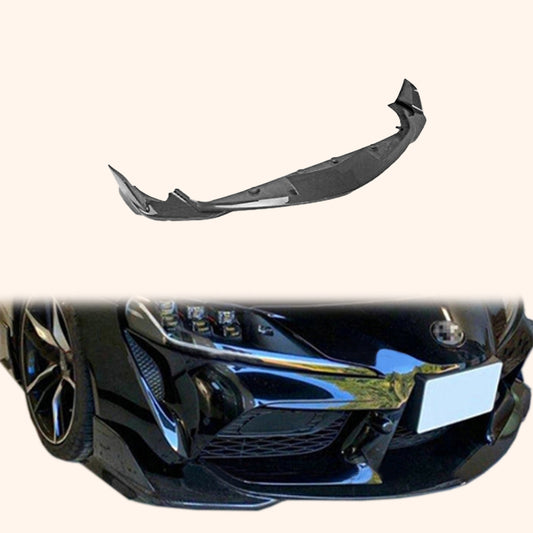 For Toyota 19+ Supra A90 TMS Type Carbon Fiber Front Bumper Lip Body Kit - Kazento Carbon Parts