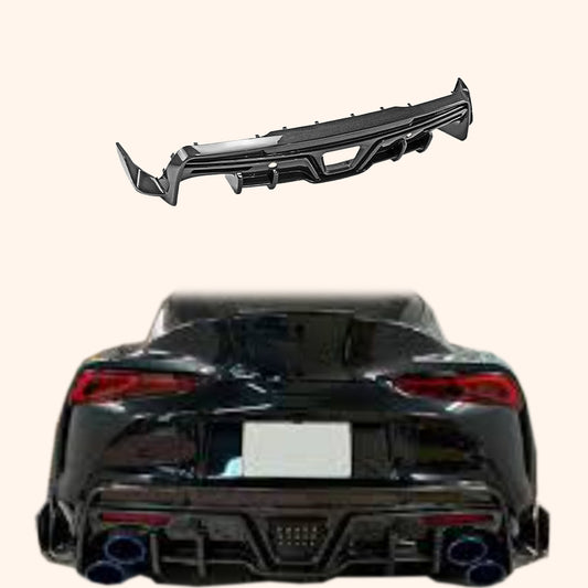 For Toyota 19+ Supra A90 TMS Type Carbon Fiber Body Kit Rear Under Diffuser Lip - Kazento Carbon Parts