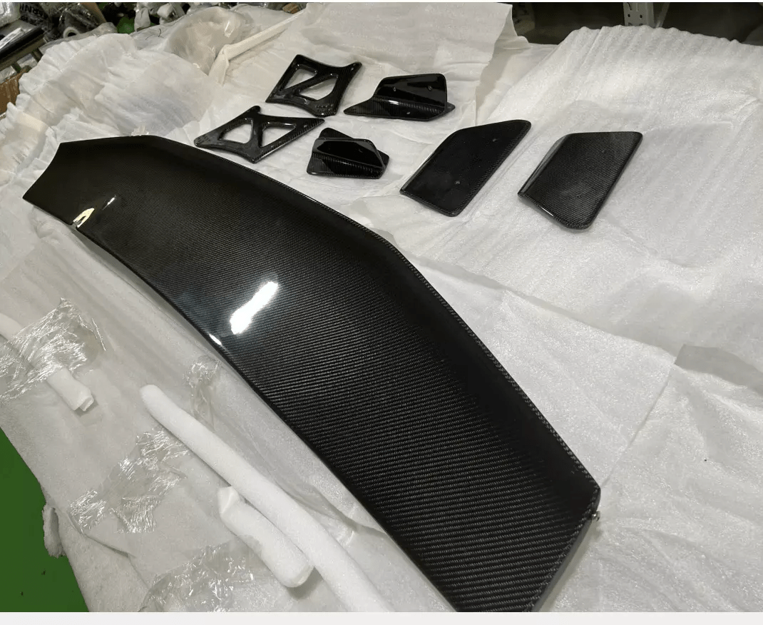 08-17 Mitsubishi Lancer EVO 10 Carbon VRS Style Spoiler Trunk GT Wing Kazento Carbon Parts 车身侧板 Carbon Fiber EVO10-RS-GT-V-CF