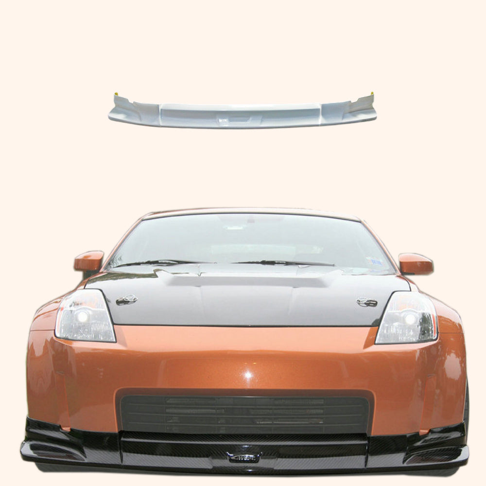 Nissan 350Z 2003-2006 (Early) C-West Style Fiberglass Unpaint Front Lip