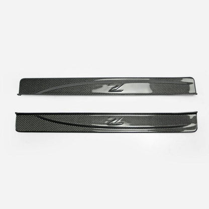 09 onwards 370Z Z34 OEM Door Sill Panel Carbon Fiber Kazento Carbon Parts Carbon Fiber 370Z-DS-CF