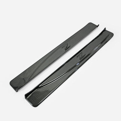 09 onwards 370Z Z34 OEM Door Sill Panel Carbon Fiber