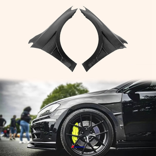 For VW Golf MK7.5 GTI TSI R Carbon Fiber Vented Fender Replacement (can not for MK7) - Kazento Carbon Parts