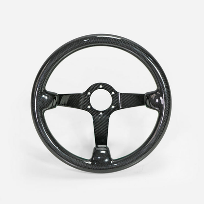 UNIVERSAL Steering wheel Deep Dish Type Racing Glossy Dry Carbon