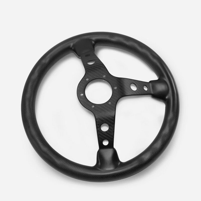UNIVERSAL Racing S Type Glossy Dry Carbon Flat Steering wheel