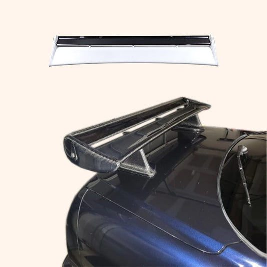1999-2002 Nissan Skyline R34 GTR OEM Rear Spoiler With Blade + Caps Kazento Carbon Parts