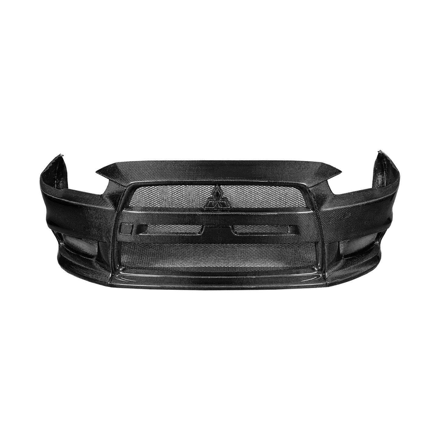 2007-16 Mitsubishi Evolution X EVO 10 Carbon OEM Style Front Bumper Kazento Carbon Parts Carbon Fiber EVO10-FB-OE-CF