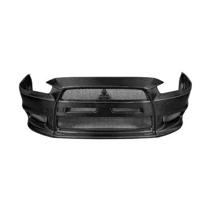 2007-16 Mitsubishi Evolution X EVO 10 Carbon OEM Style Front Bumper Kazento Carbon Parts Carbon Fiber EVO10-FB-OE-CF